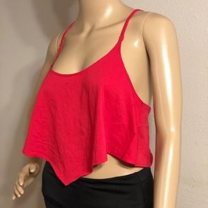 Victoria’s Secret Strappy Red Crop Top